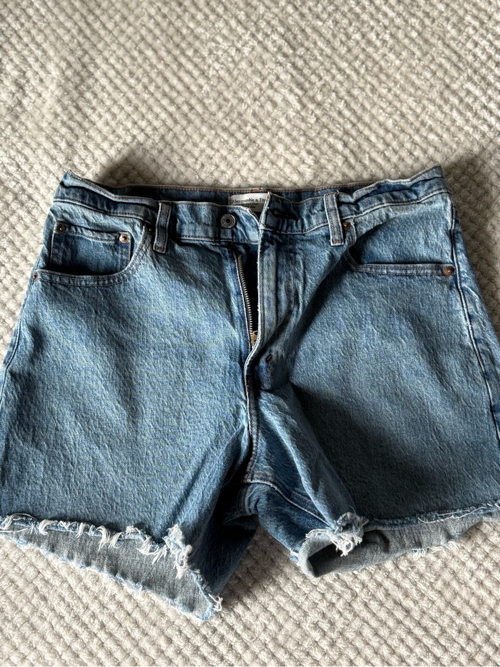 Levi's Distressed Blue Denim Cutoff Shorts